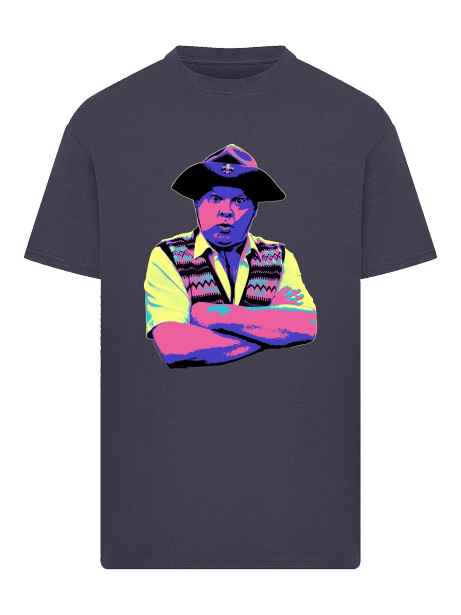 

Рубашка F4NT4STIC TV Times Benny Hill In Character 1989 Pop Art, темно-синий