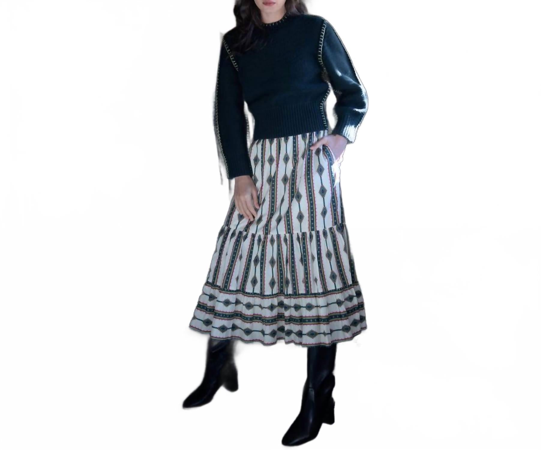 

Средняя юбка Суррей в полоску Апач Elizabeth and James, Apache Stripe
