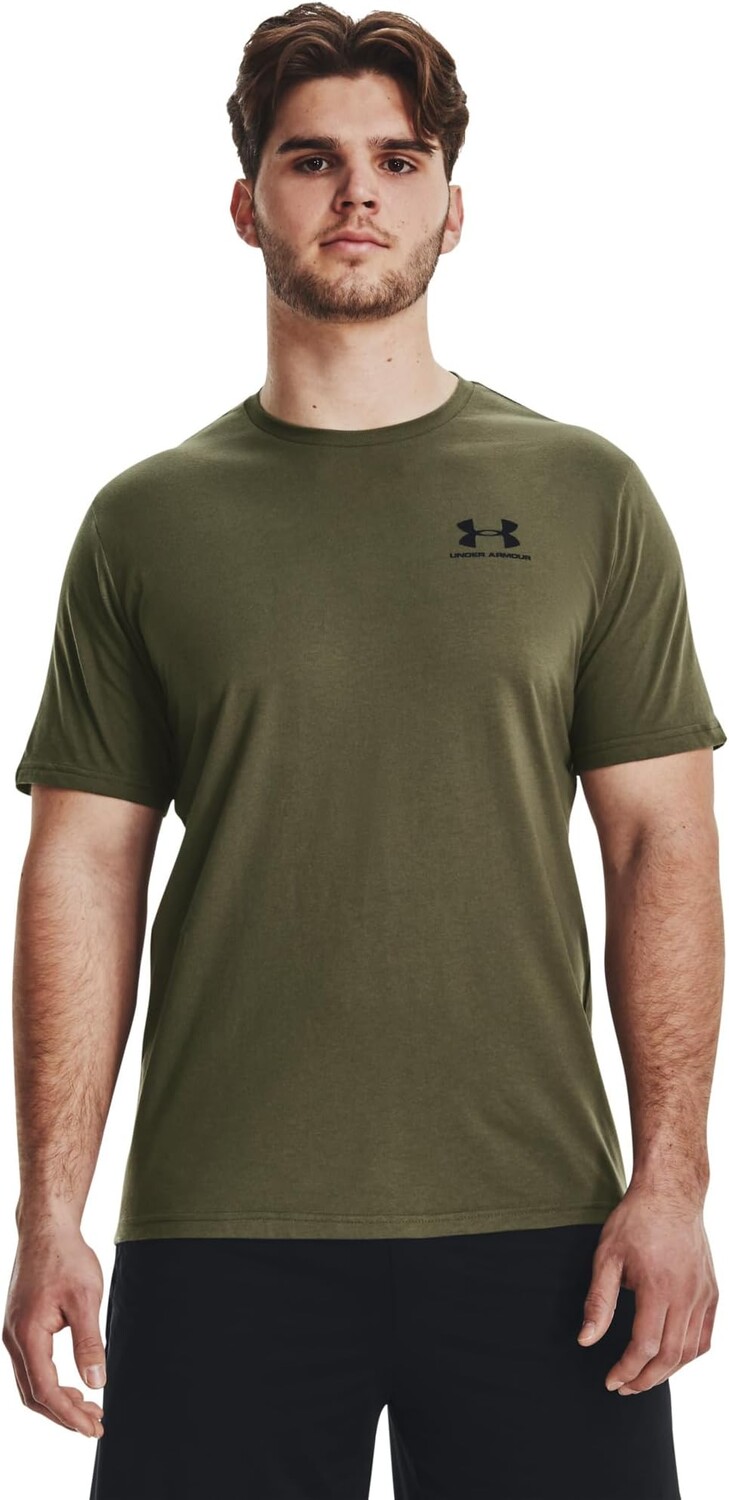 

Sportstyle Левая грудь с коротким рукавом Under Armour, цвет Marine OD Green/Black