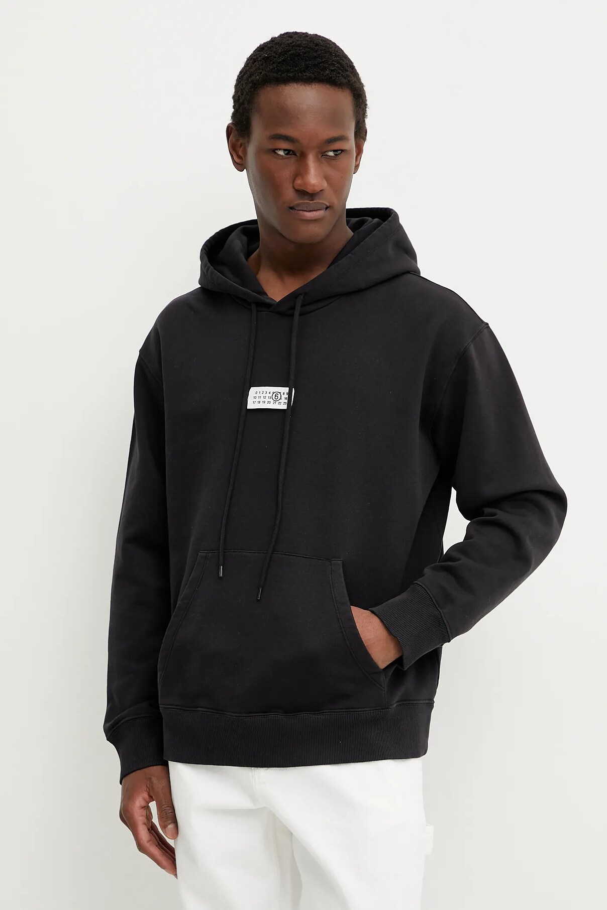 

Хлопковая толстовка Mm6 Maison Margiela, черный