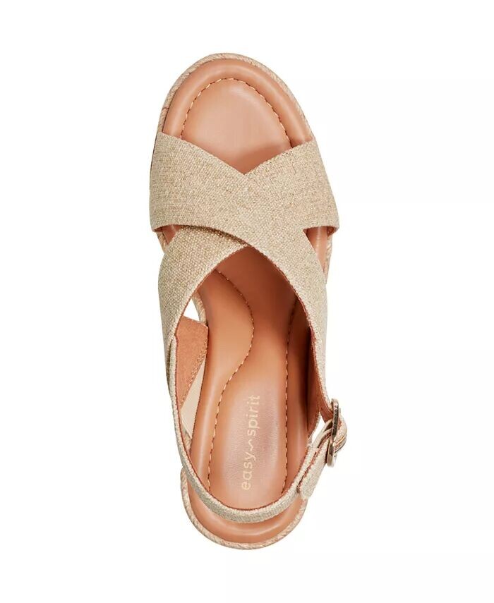 Женские босоножки Ariane Slingback на танкетке Easy Spirit, золотой — фото 4
