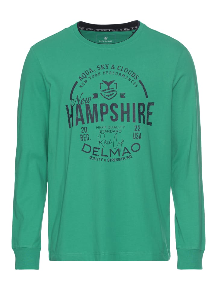 

Рубашка с длинным рукавом Delmao, зеленый