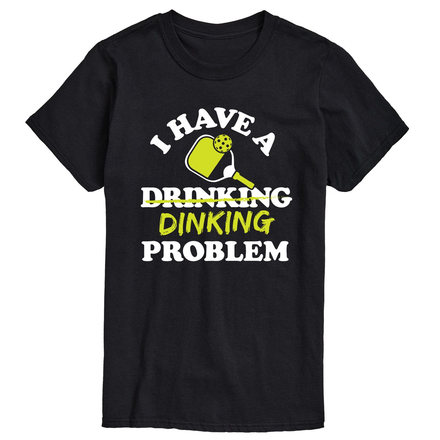 

Футболка Big & Tall Drinking Prob Pickleball Licensed Character, черный