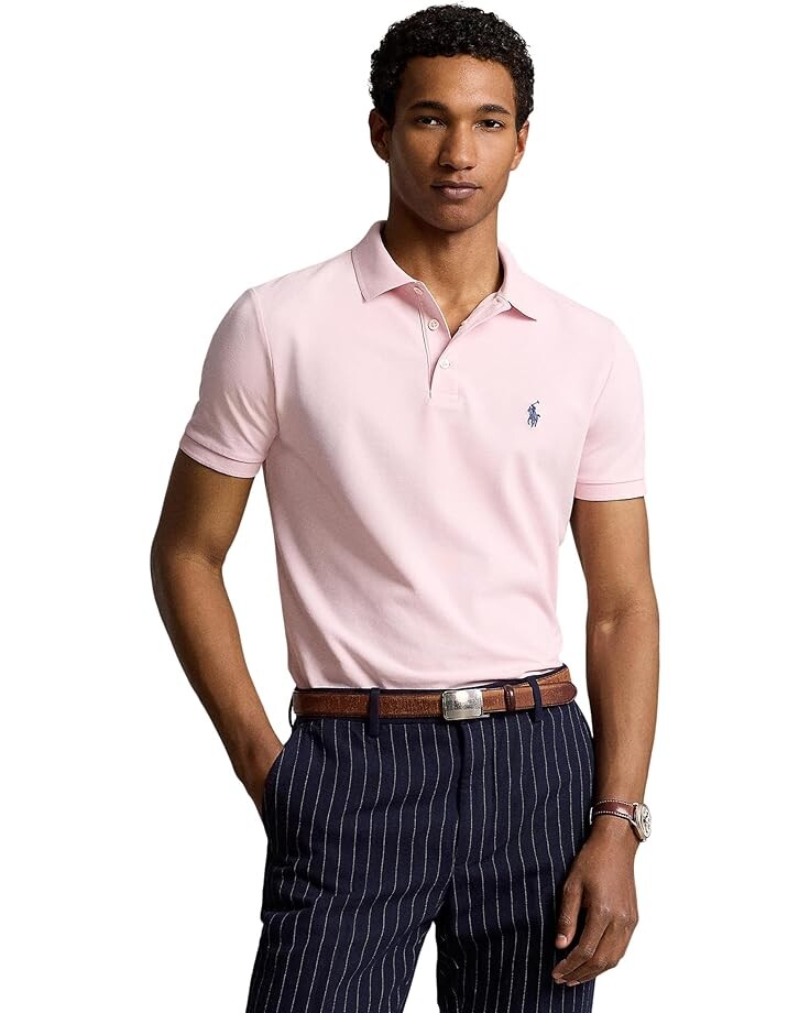 

Поло Polo Ralph Lauren Classic Fit Stretch Mesh Polo Shirt, цвет Hint Of Pink