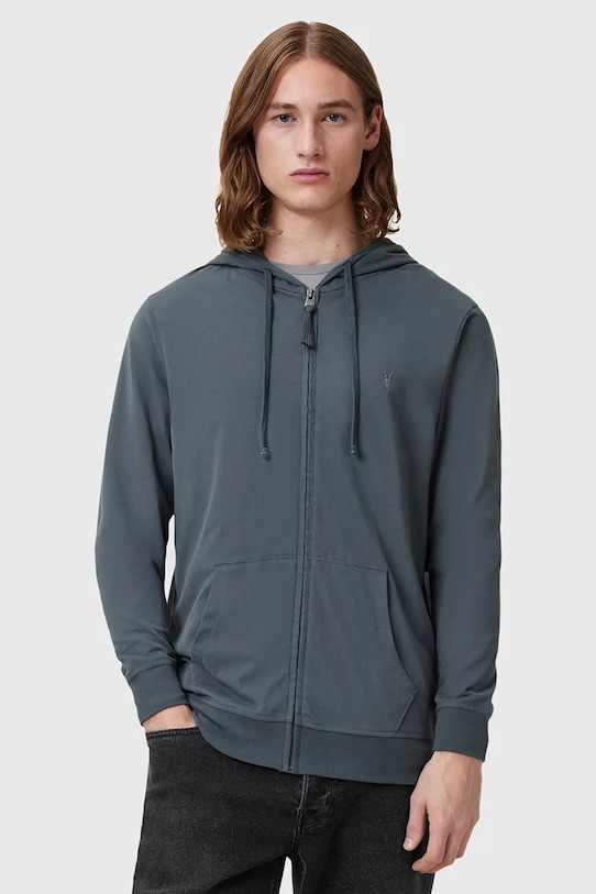 

Хлопковая толстовка BRACE Allsaints, синий