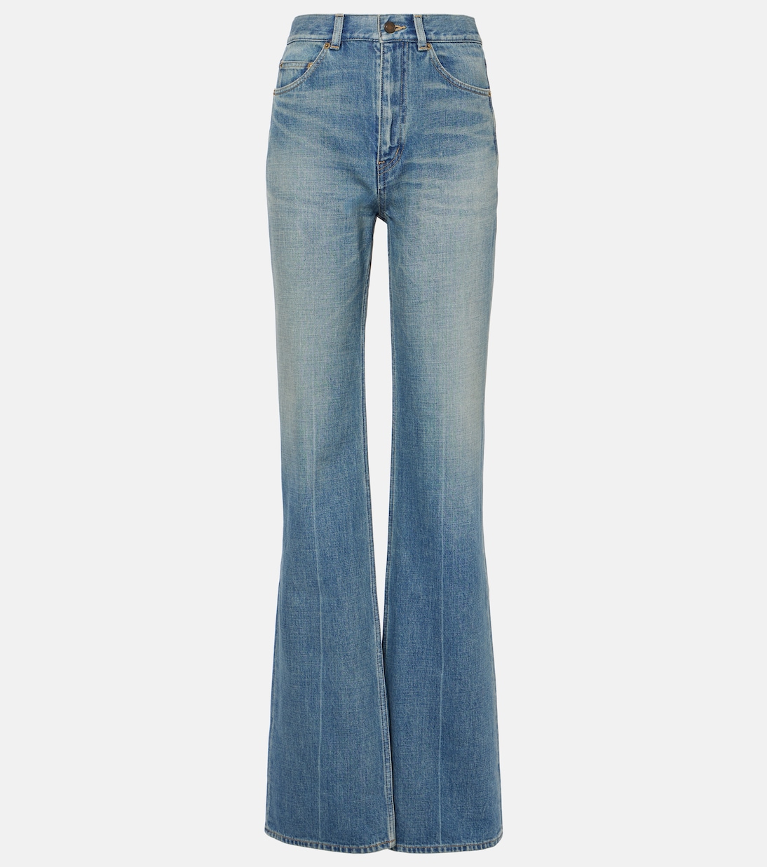 

Джинсы 70-х с расклешёнными штанинами Saint Laurent, Authentic Medium Blue
