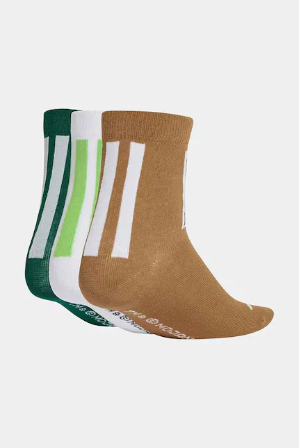 Носки детские с принтом Minecraft 3 шт Adidas Performance, белый — фото 2