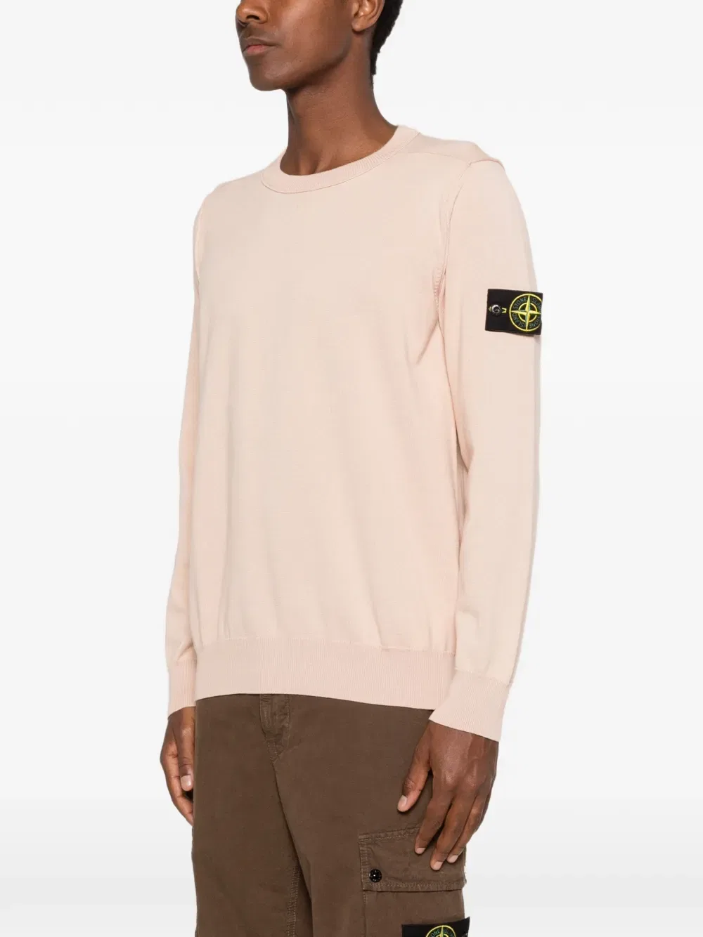 Толстовка на молнии Compass-patch Stone Island, розовый — фото 3
