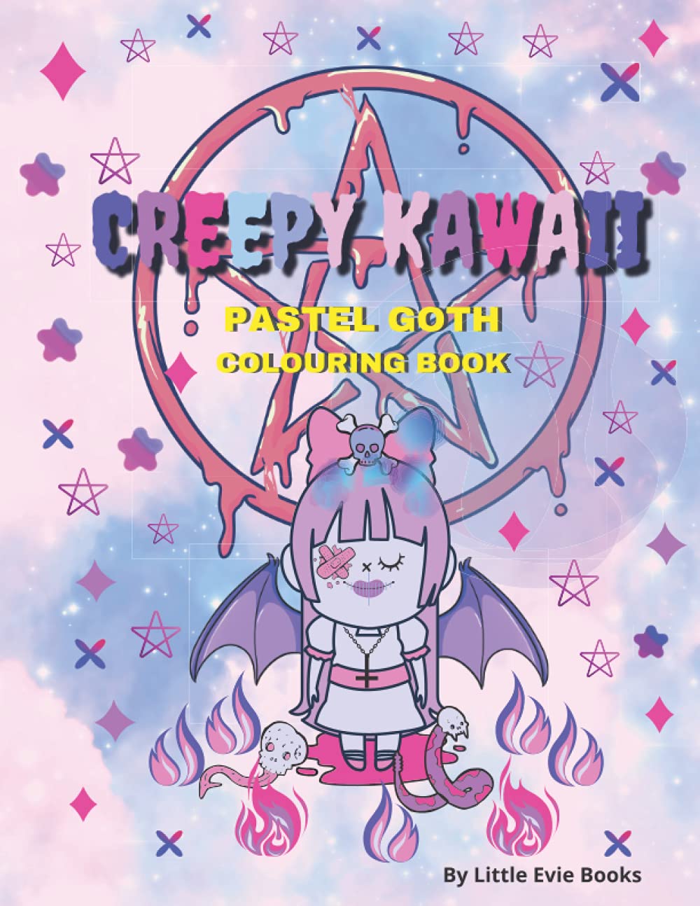 

Creepy Kawaii Pastel Goth Colouring Book: Cute and Gothic Horror Satanic Colouring Pages for Adults (Independently published)