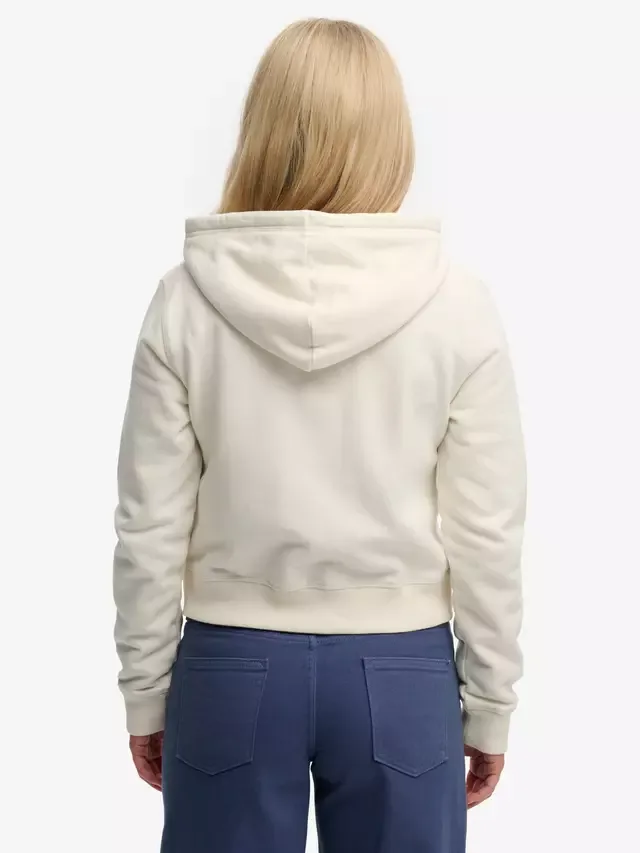 Укороченная толстовка на молнии Athletic Essentials, цвет Desert Bone, оттенок Offwhite Superdry — фото 2