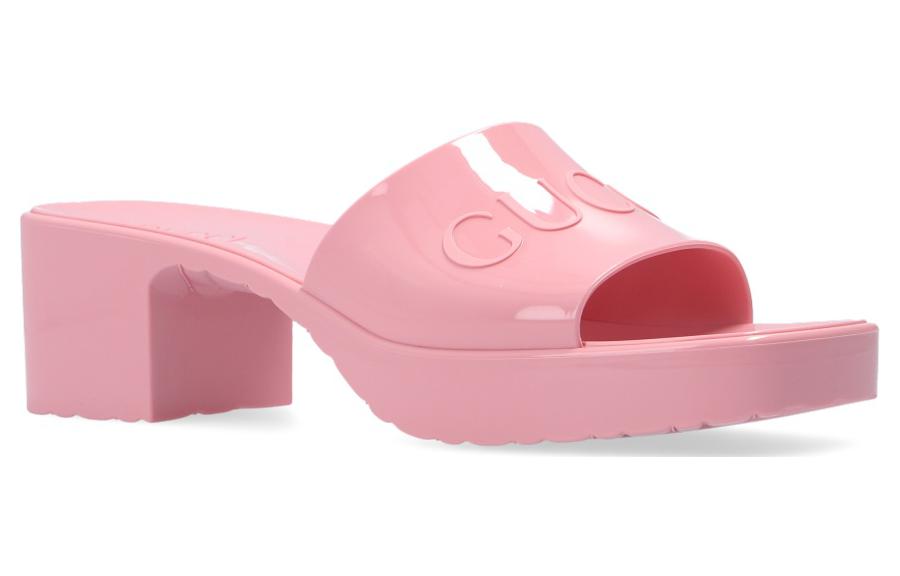 Сандалии (WMNS) Gucci Logo Shoe Pink 624730-J8700-5815 — фото 3