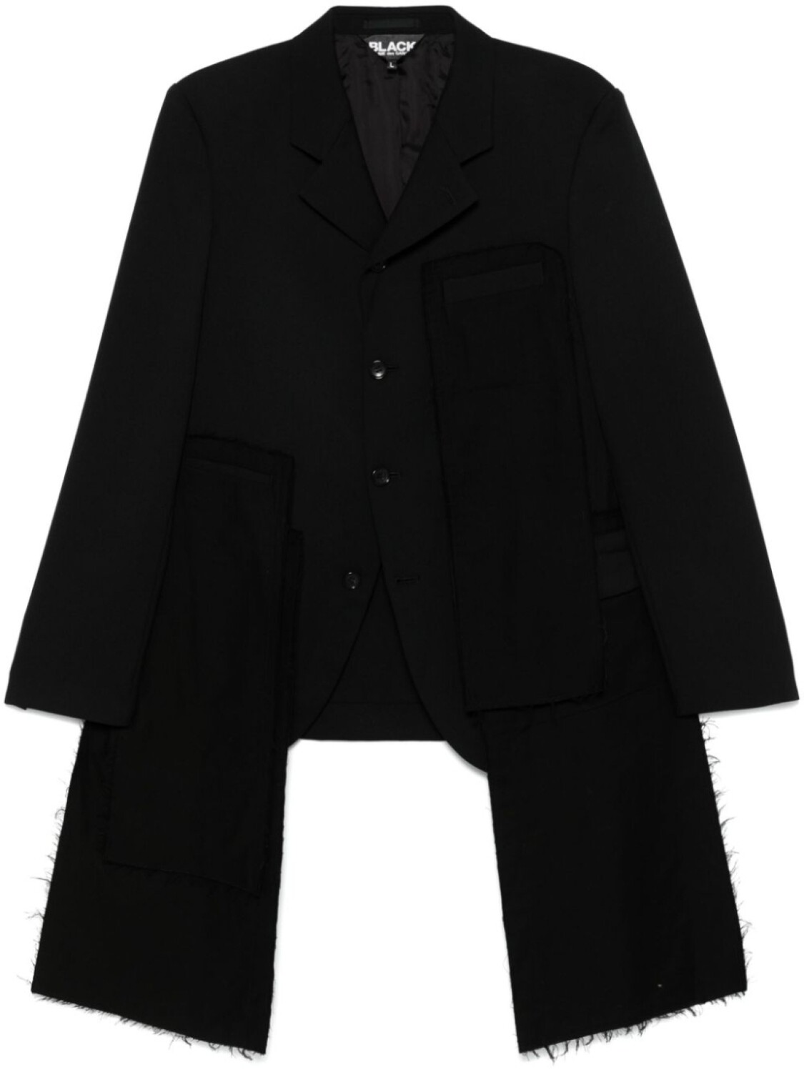 

Black Comme Des Garçons деконструированный блейзер, черный