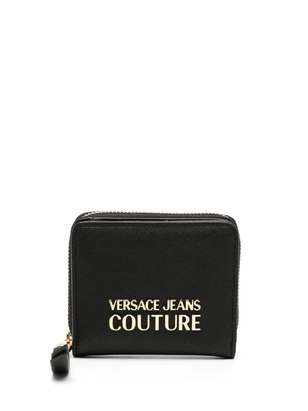 

Фактурный кошелек с логотипом Versace Jeans Couture, черный