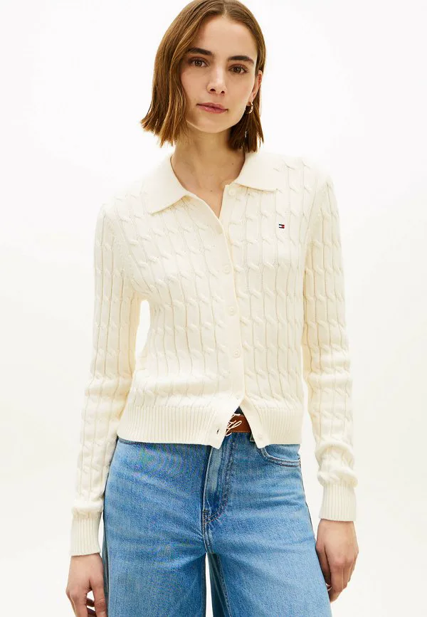 Кардиган с косами Tommy Hilfiger, Cream