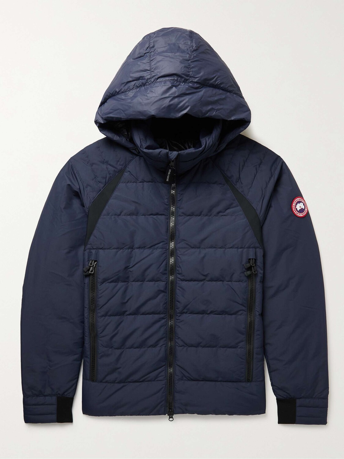 

Стеганый пуховик с капюшоном из нейлона HyBridge CANADA GOOSE, нави