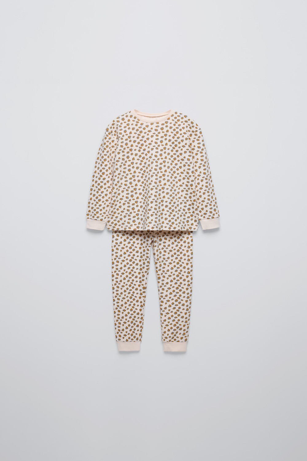 

Возраст 2-6/пижама с животным принтом ZARA, кэмел