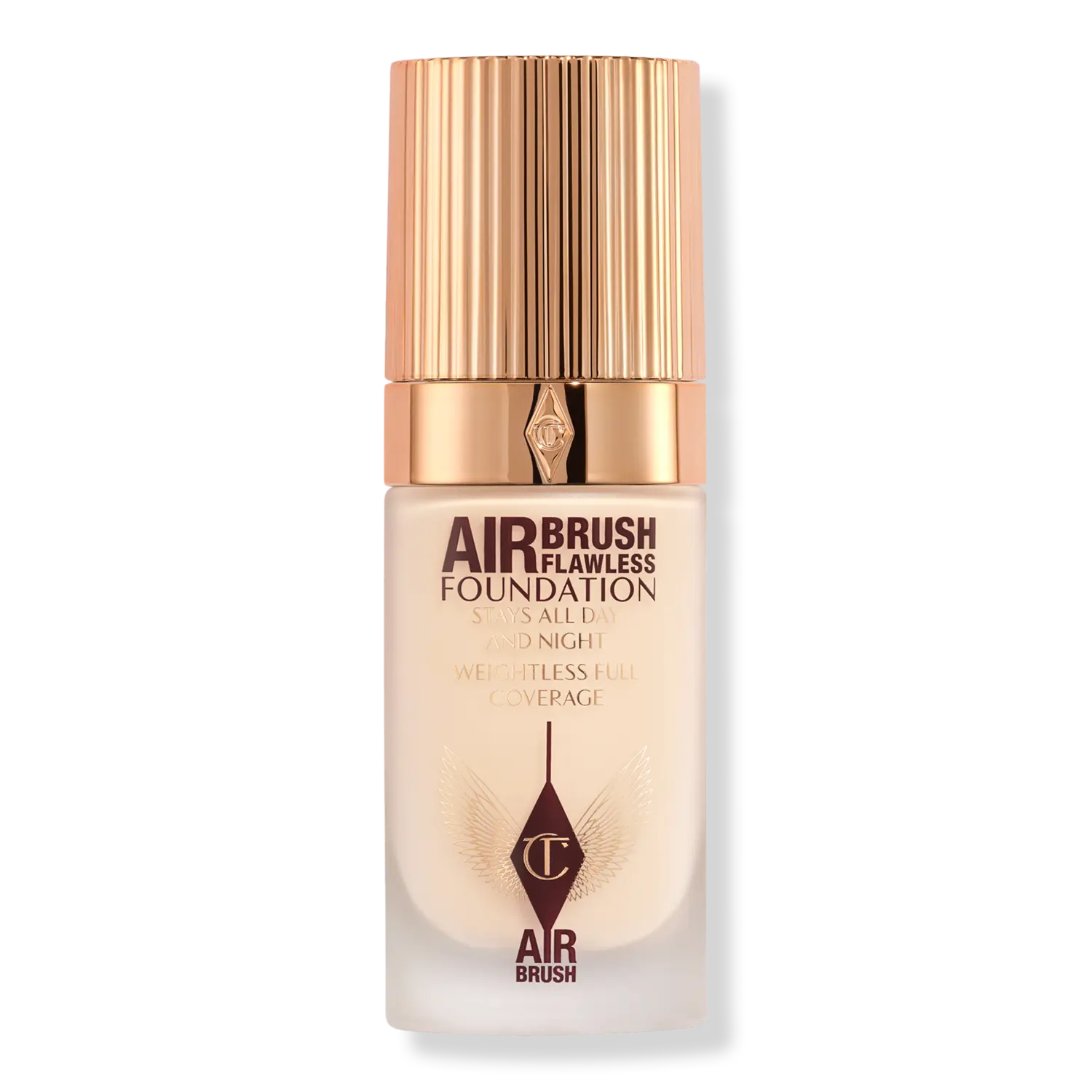 

Безупречная тональная основа, нанесенная аэрографом Charlotte Tilbury, 2 Warm (fair with warm undertones)