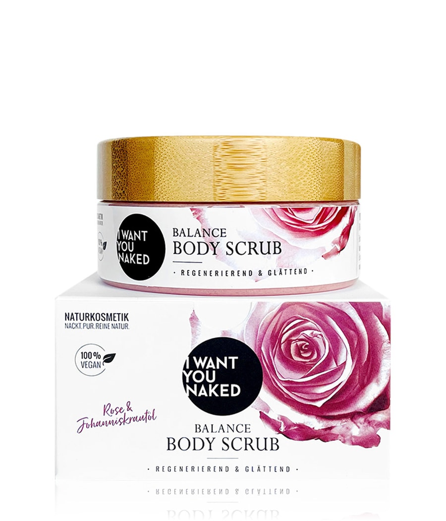 

Скраб для тела I WANT YOU NAKED Rose & Johanniskrautöl, 200g