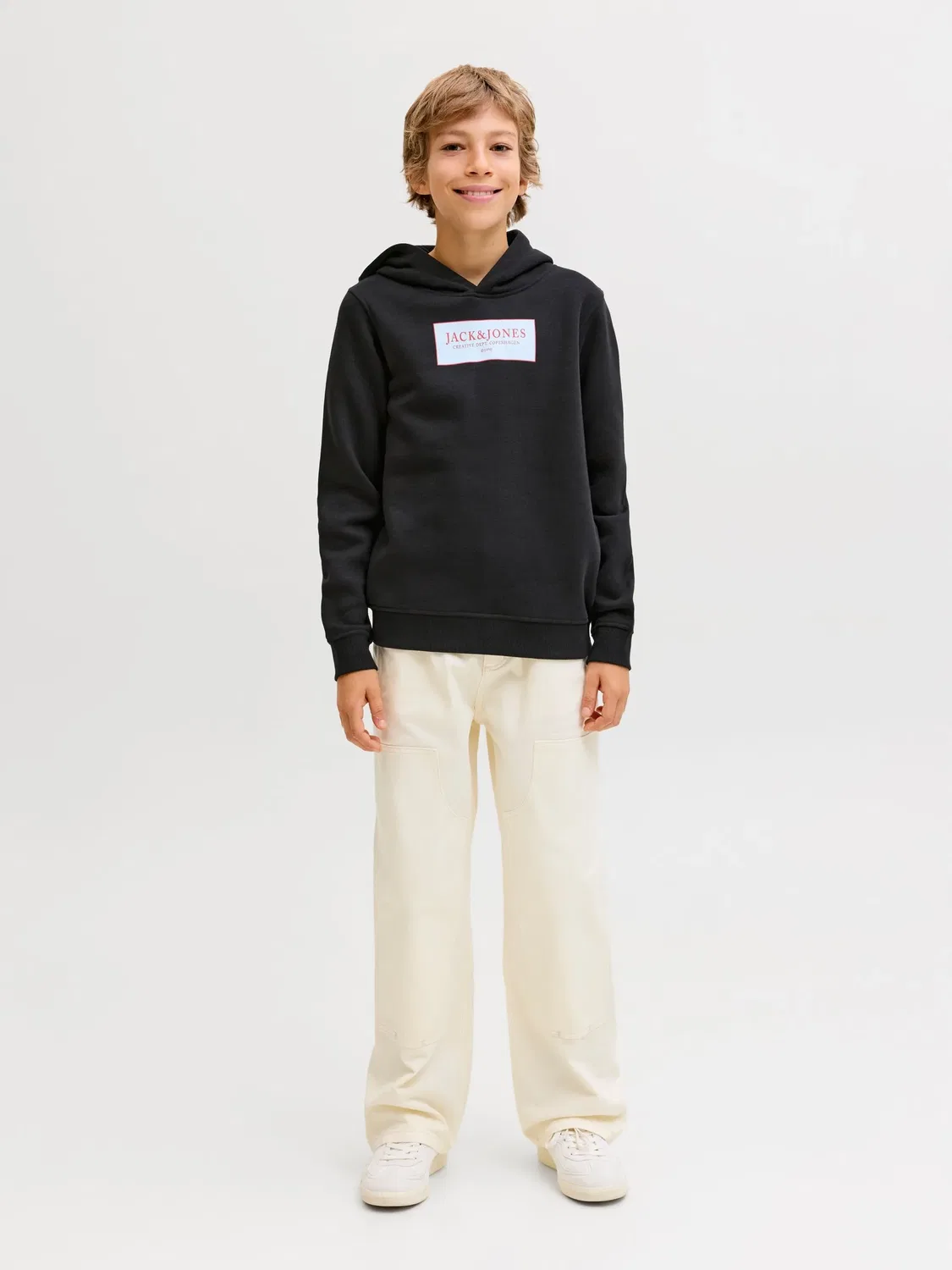 Капюшон, черный, JACK & JONES Junior, черный — фото 4