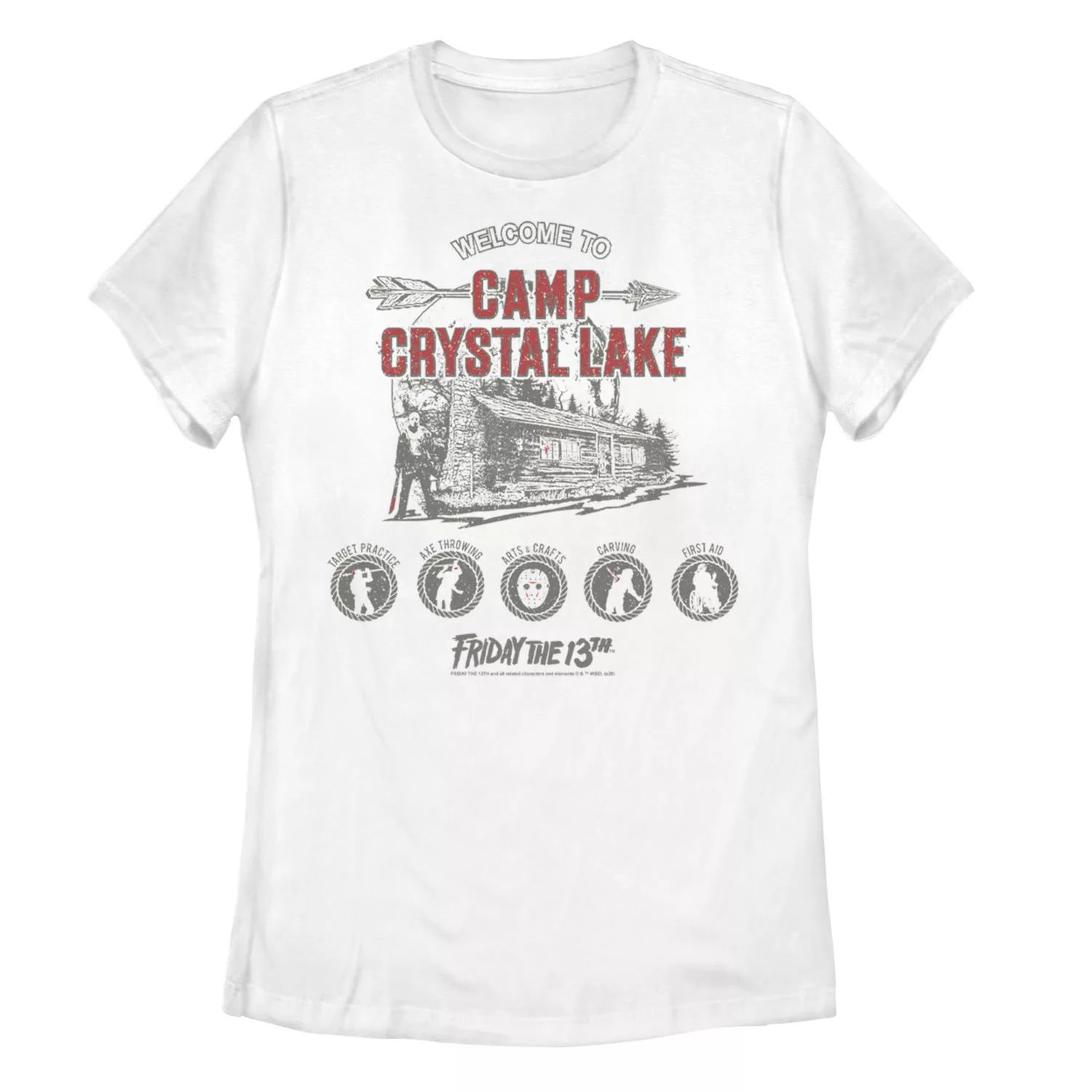 

Футболка для занятий юниорами Friday The 13th Camp Crystal Lake Licensed Character