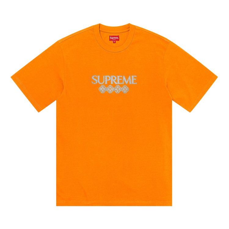 

Топ Supreme Glitter Short-Sleeve Top Orange, оранжевый