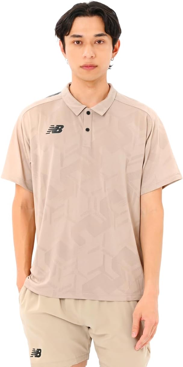

Мужская поло-рубашка New Balance AMT55206 из жаккардовой сетчатой вязки, черная, для футбола, быстросохнущая, с коротким рукавом