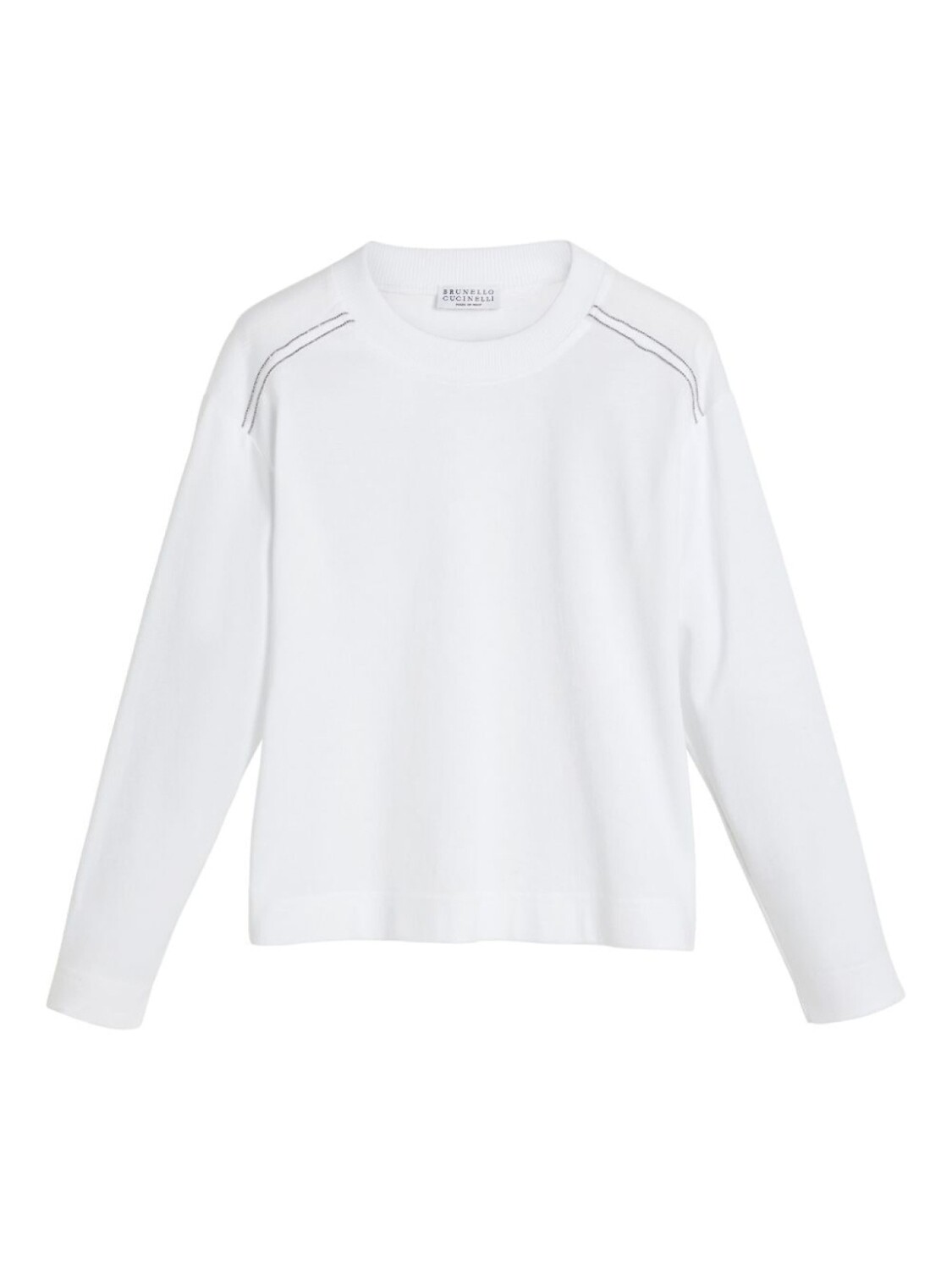 

Brunello Cucinelli Kids футболка из хлопка Monili, белый