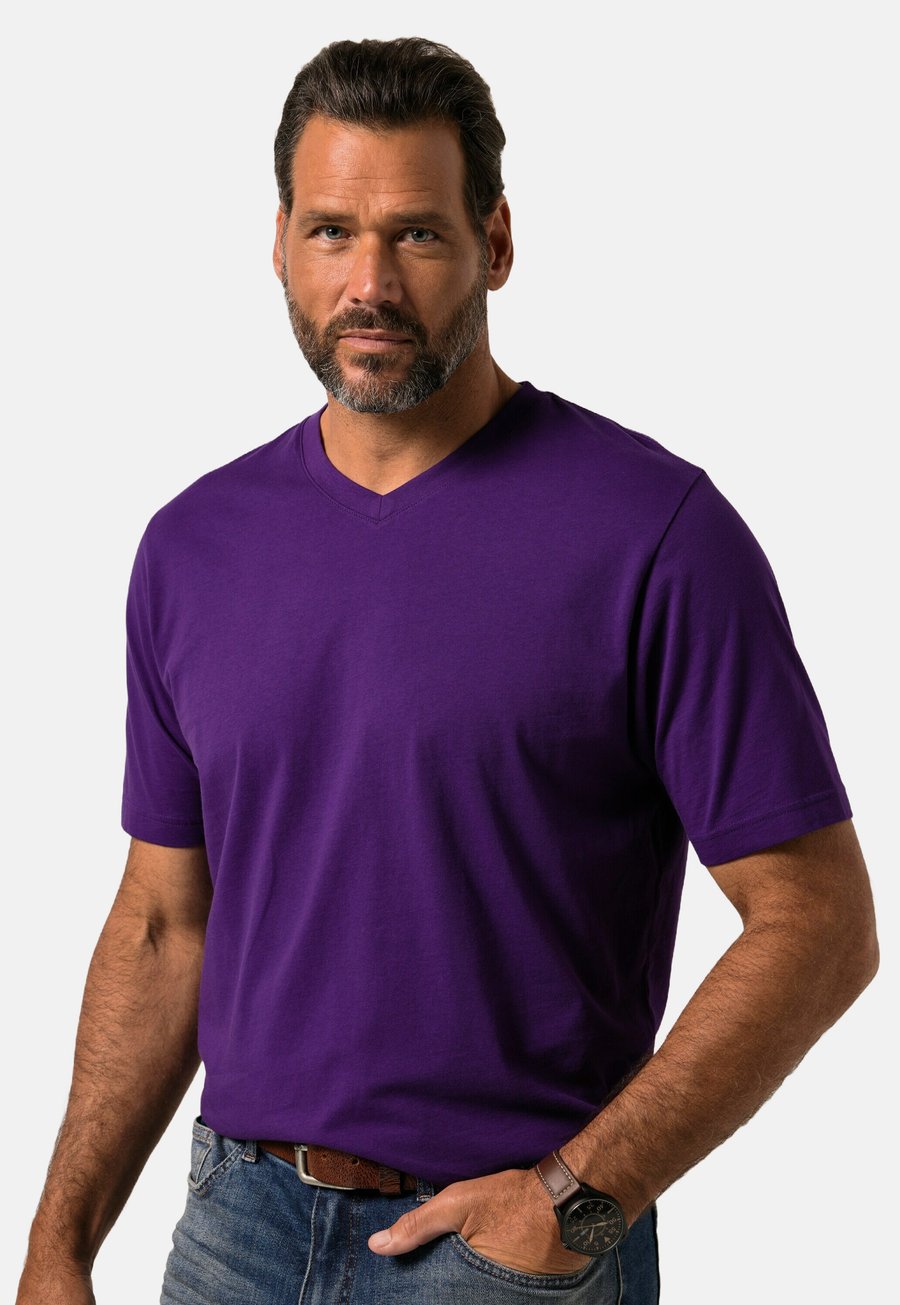 

Футболка JP1880 GROSSE GRÖSSEN REINE V-AUSSCHNITT, Dark Plum/Purple, Фиолетовый, Футболка JP1880 GROSSE GRÖSSEN REINE V-AUSSCHNITT, Dark Plum/Purple