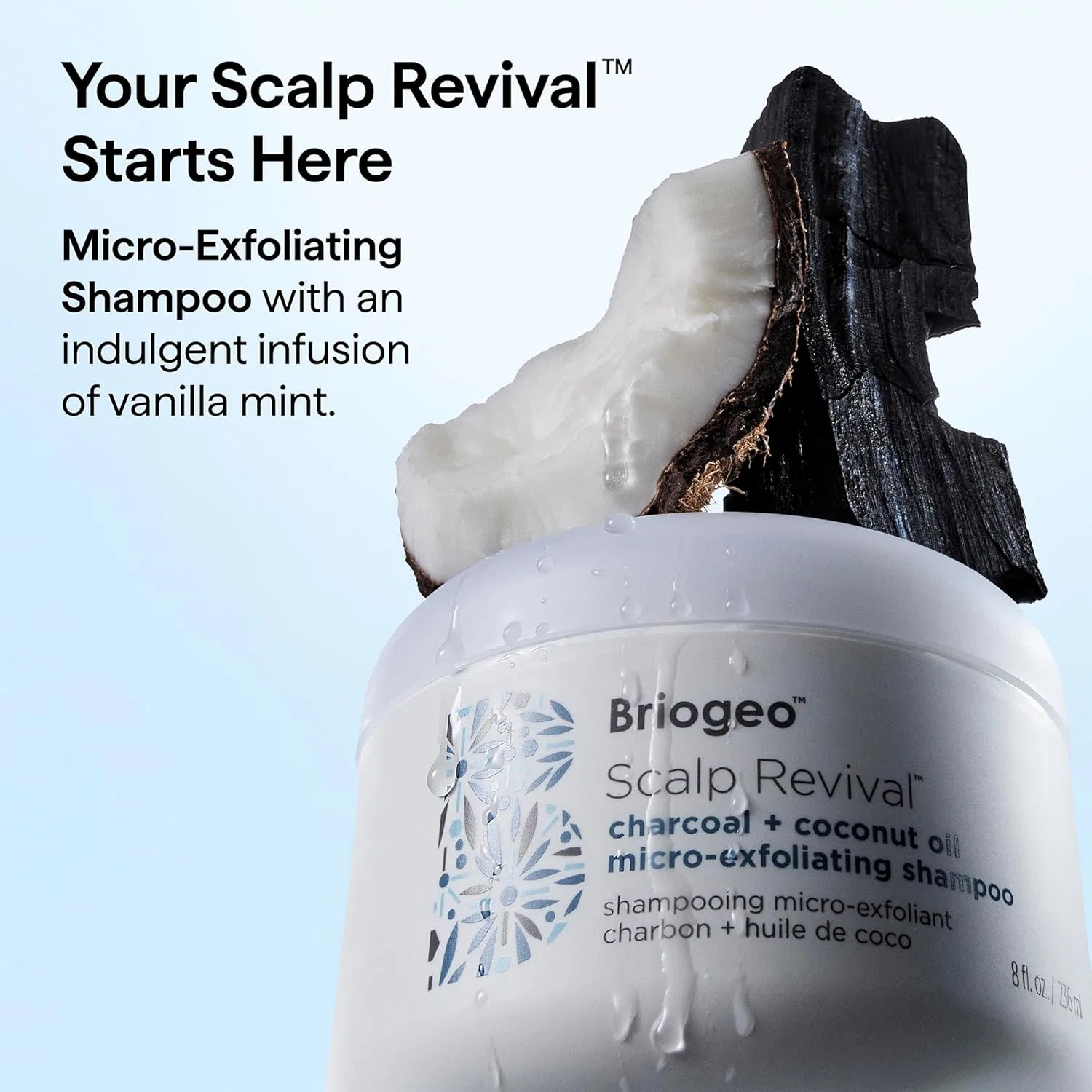 Микроотшелушивающий шампунь Scalp Revival Charcoal + Coconut Oil от Briogeo — фото 3
