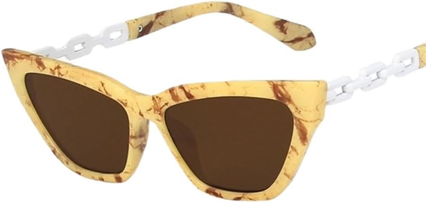 

Модные женские солнцезащитные очки в стиле ретро, ​​женские солнцезащитные очки «кошачий глаз», роскошные солнцезащитные очки с защитой от УФ-излучения UV400 TYUVIVO, C2