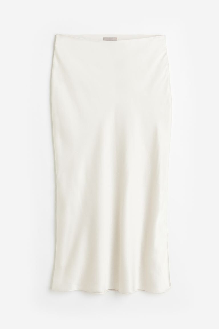 

Тонкая юбка H&M, белый
