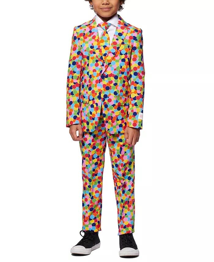 

Костюм для вечеринки с конфеттерони из трех предметов для малышей и маленьких мальчиков Opposuits