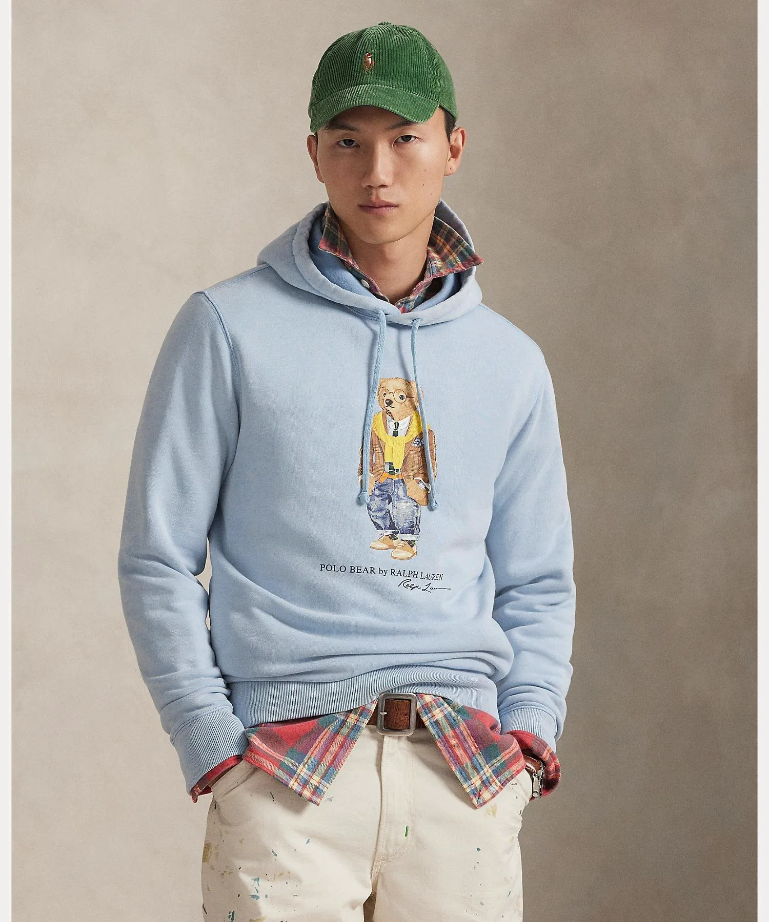 Толстовка Polo Bear из окрашенного в готовом виде флиса Polo Ralph Lauren, 400 Blue