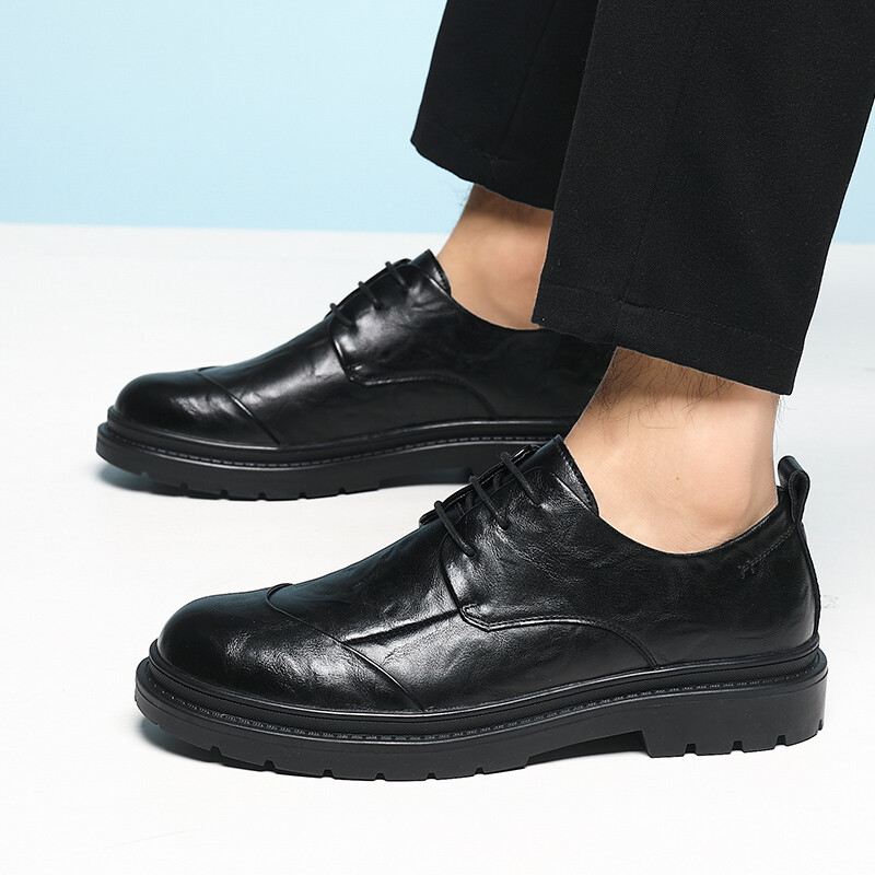 Туфли мужские Men"s Casual Men Low-Top Shanpijiang, чайный/коричневый — фото 3