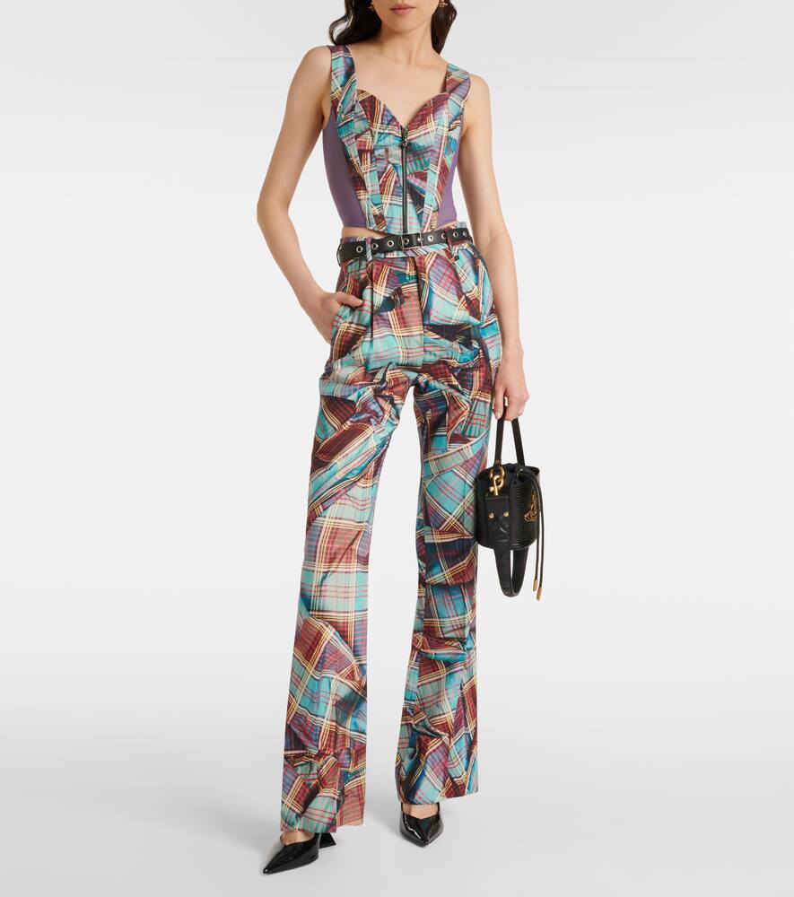 Брюки-клеш W Ray из шотландки из вирджинской шерсти Vivienne Westwood, Aw24-Multi Tartan — фото 2