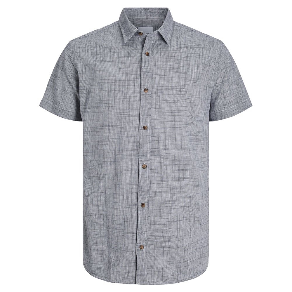 

Рубашка с коротким рукавом Jack & Jones Structure, серый