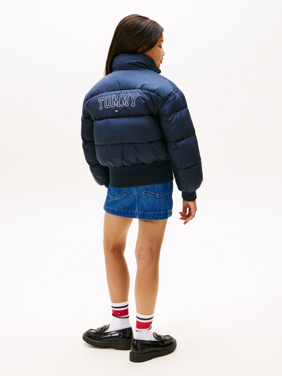 Зимняя куртка Tommy Hilfiger REVERSIBLE STRIPE PUFFER UNISEX, Dark Night Navy/Dark Blue — фото 3