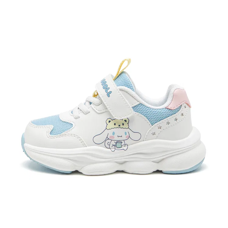 Кроссовки Cinnamoroll износостойкие, с эффектом отскока, дышащие, легкие, амортизирующие, увеличивающие рост Sanrio, White Blue Pink