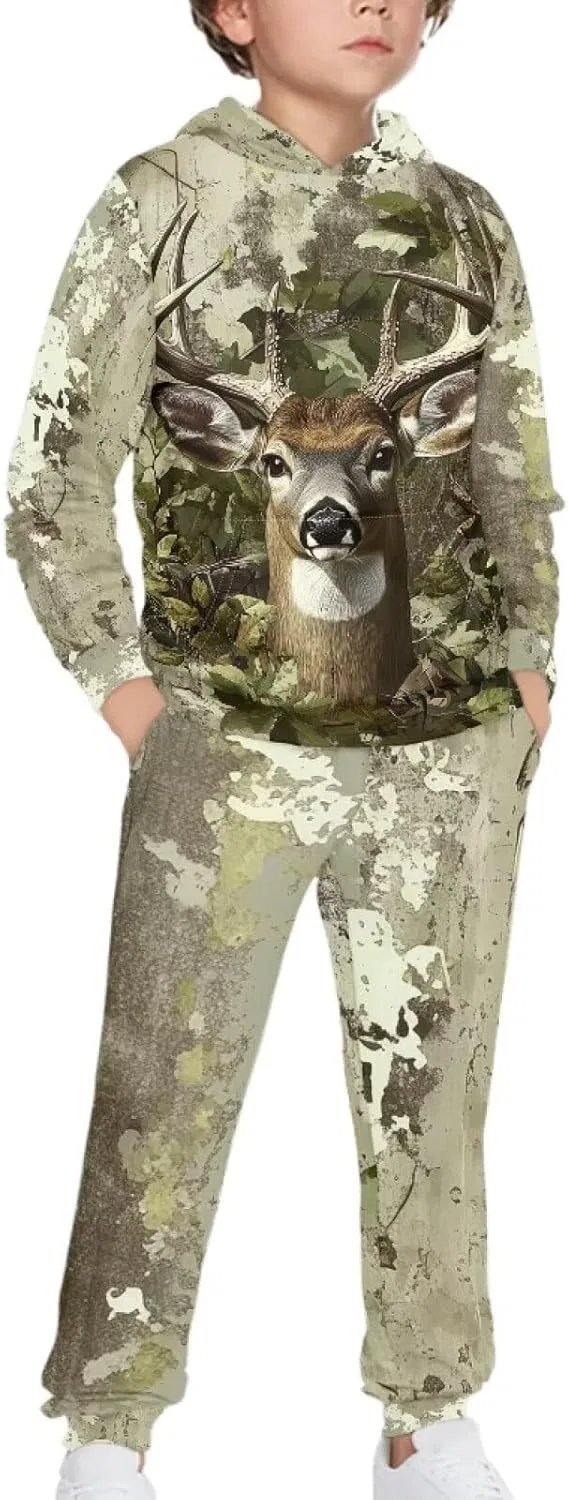 Детский спортивный костюм из флиса DISNIMO, Deer Camo Hunting
