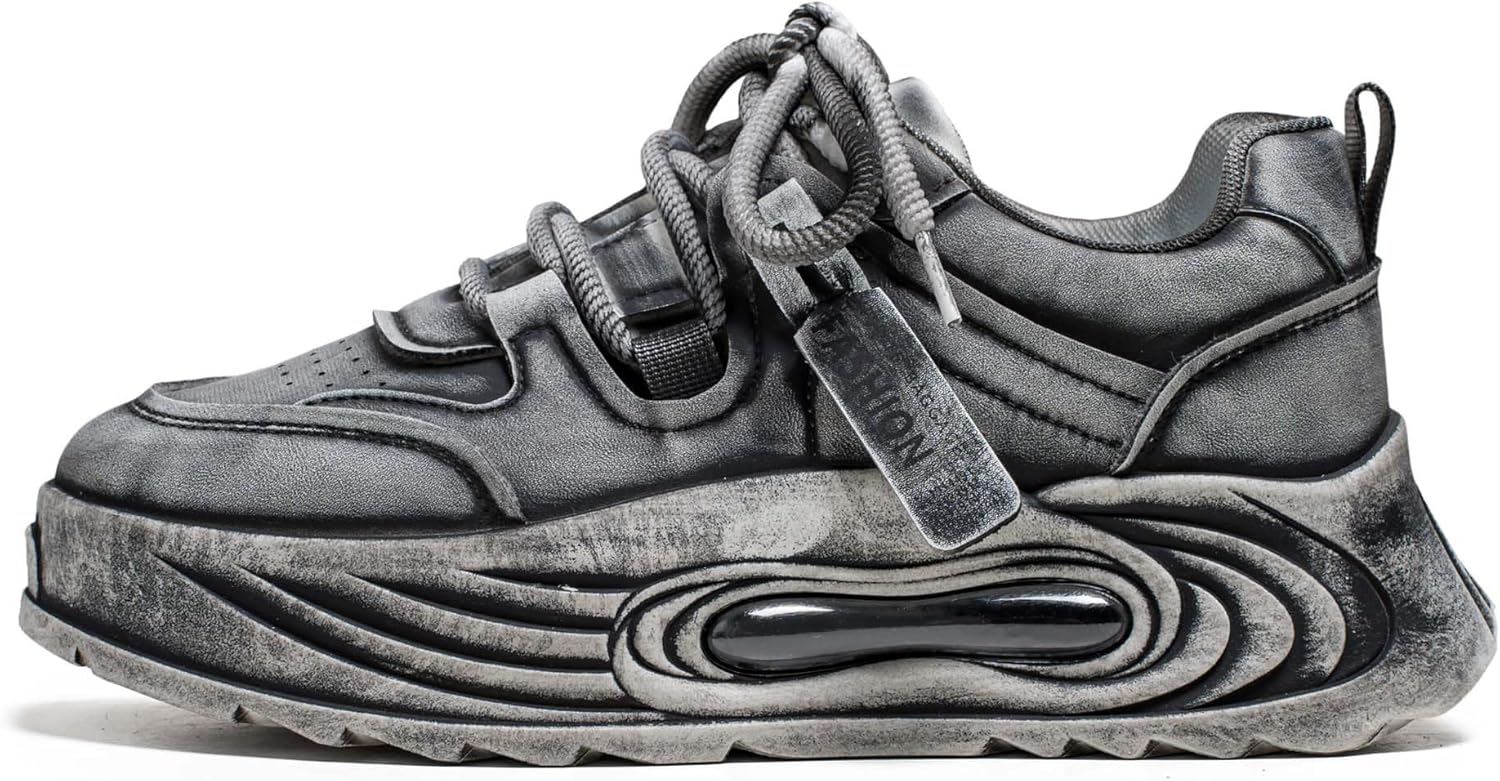 

Модные новые мужские туфли на доске, модные спортивные кроссовки, ретро простые классические повседневные мужские туфли Generic, серый