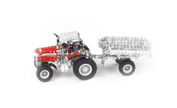 

TRONICO 09540 - Трактор MASSEY FERGUSON MF-7600 с прицепом