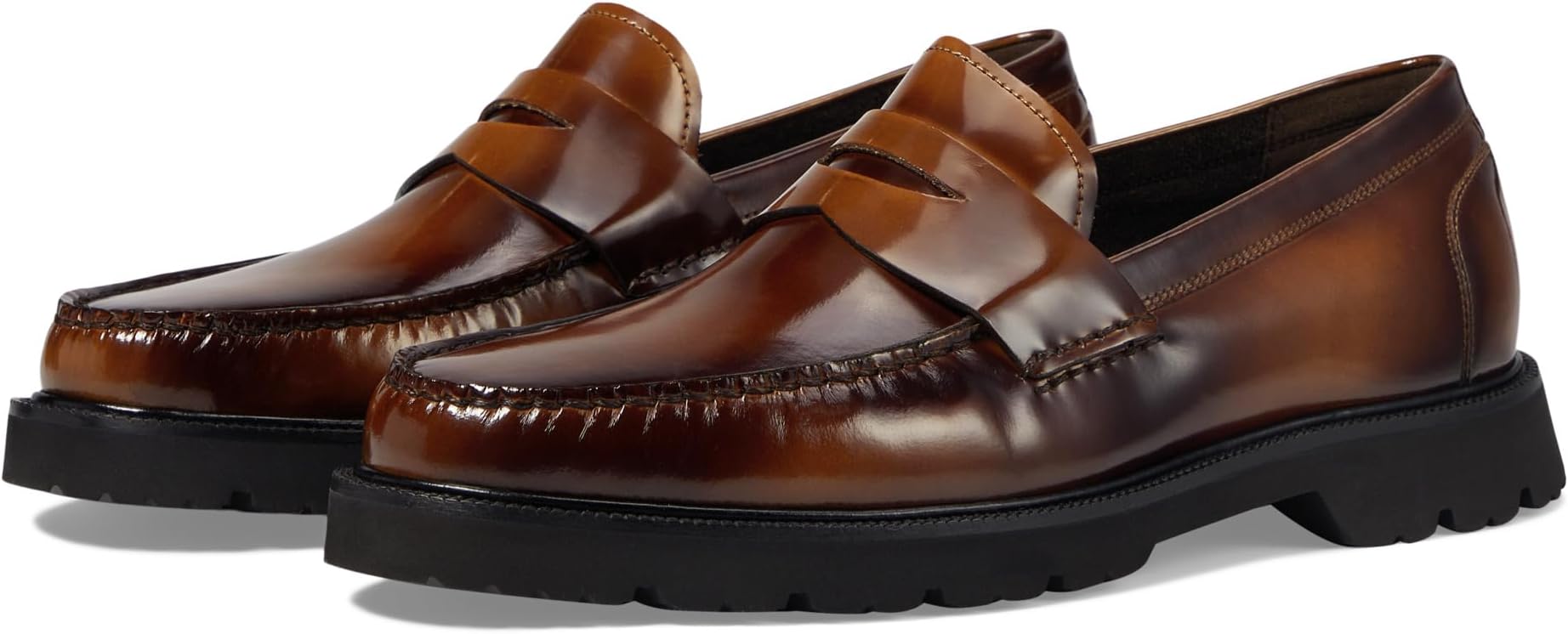 

Лоферы Cole Haan American Classics Penny Loafer, цвет Dark Chocolate/Light Amber Brushoff/Black