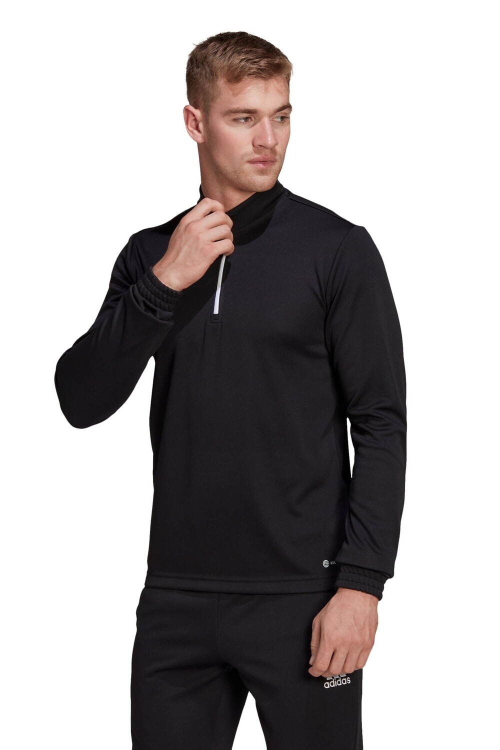 

Толстовка Entrada 22 на молнии 1/4 adidas, черный