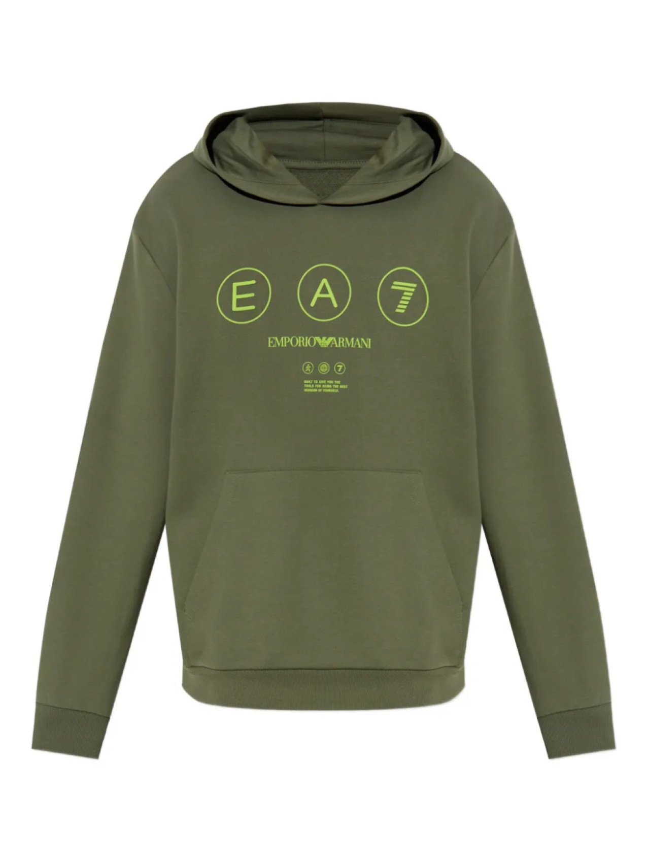 

Толстовка с логотипом Ea7 Emporio Armani, зеленый