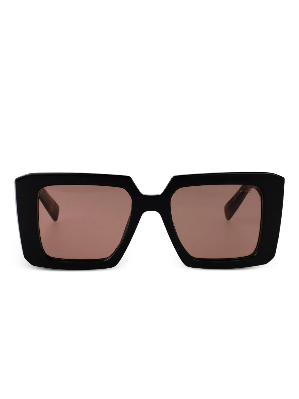 

Солнцезащитные очки в квадратной оправе Prada Eyewear, коричневый