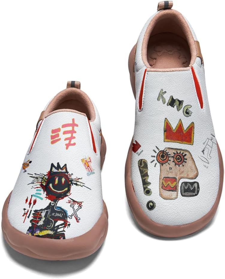 

Мужские кроссовки с граффити, слипоны для повседневной прогулки и путешествий, легкие удобные лоферы Onehorse, Graffiti_24