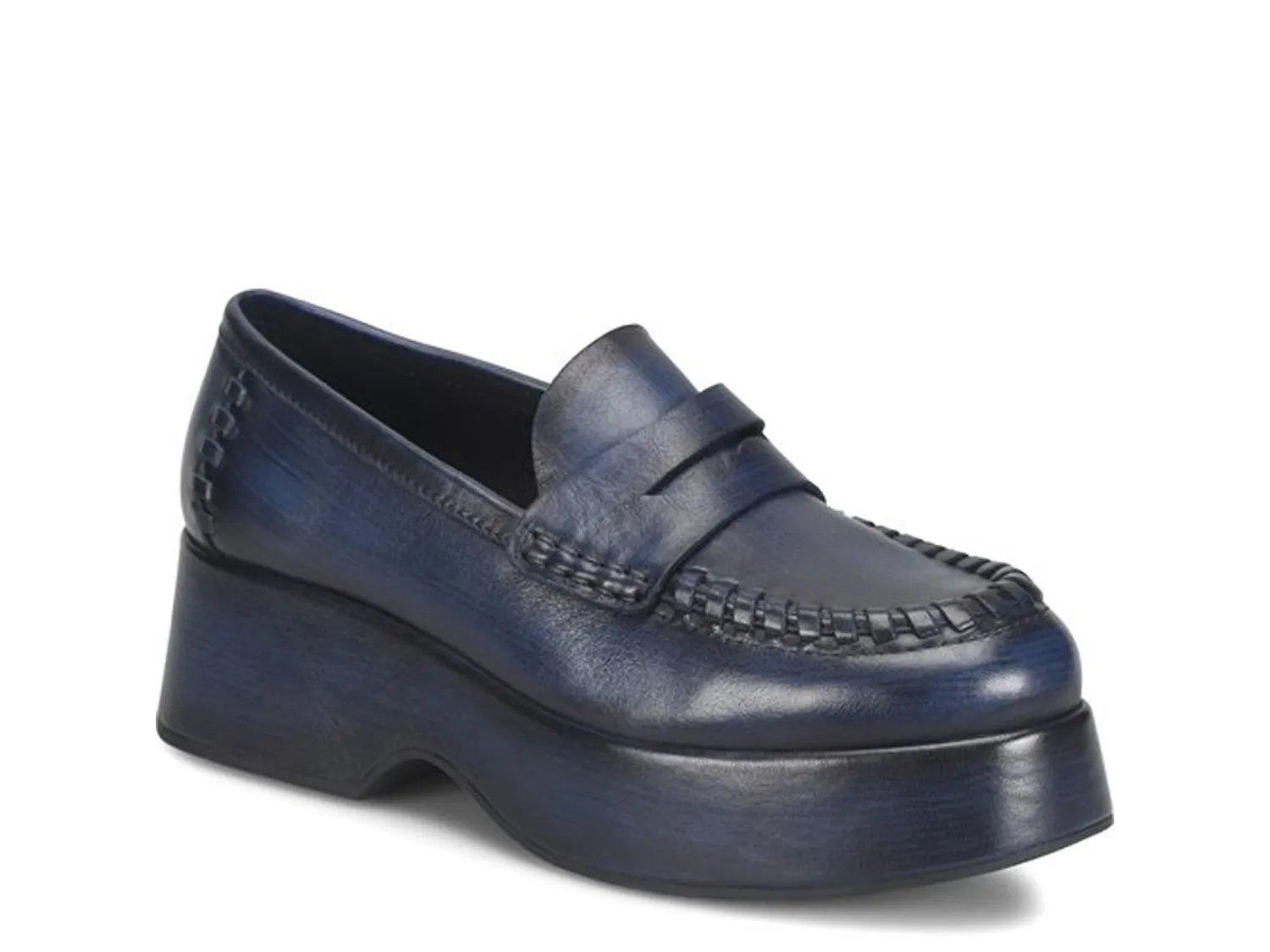 Лоферы Kork-Ease Pixie Platform Penny Loafer, темно-синий