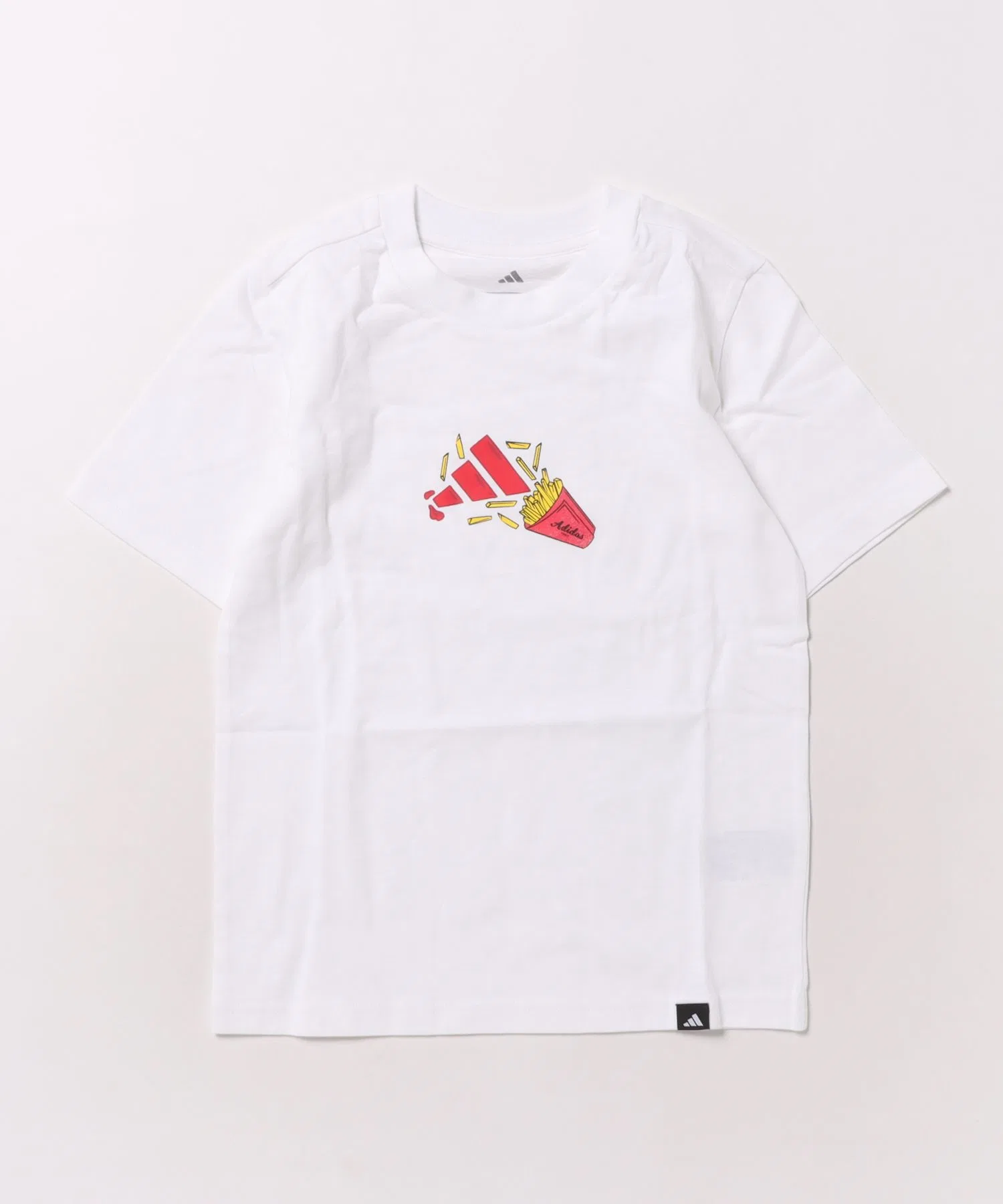 Детская футболка с графическим принтом KFOOD adidas белый
