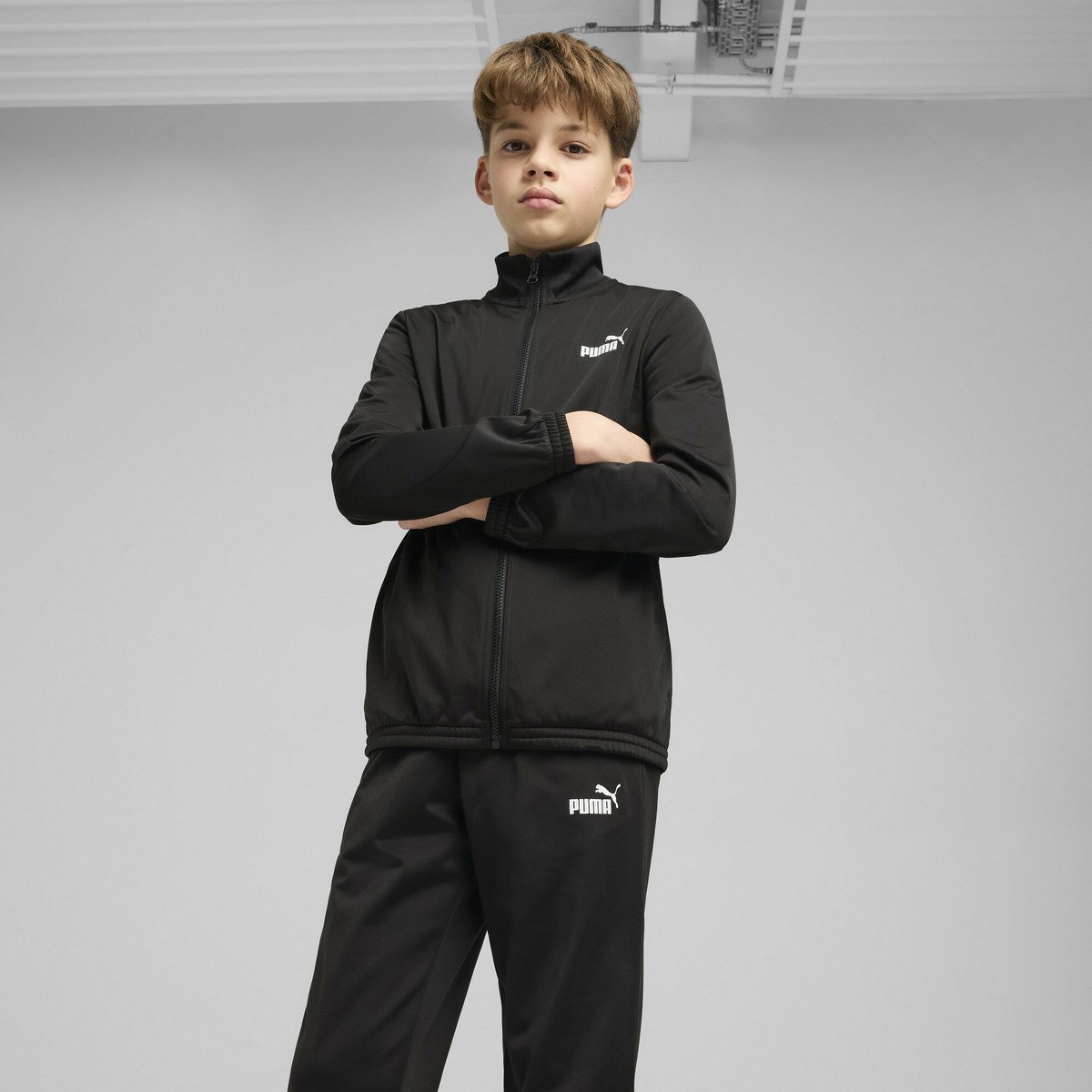 Детский костюм из полиэстера, размер 120-160 см (верх и низ) PUMA, PUMA Black — фото 3