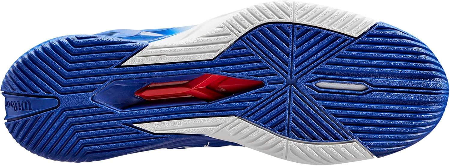 Мужские кроссовки Wilson Rush Pro 4.0 Hope Paris Edition, белый/красный/синий — фото 3